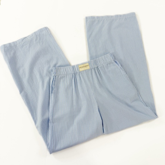 Studio Seven Designs Pants Womens Small Blue White Striped Lounge Casual Lila - Picture 2 of 7